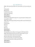 Trắc nghiệm sinh học lớp 9 có đáp án bài  (6)