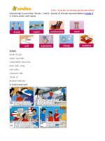 Giai bai tap family and friends lop 5 unit 8 the best bed lesson one