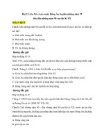 Trắc nghiệm lịch sử lớp 9 có đáp án bài  (2)