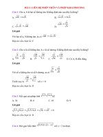 Trắc nghiệm toán lớp 9 có đáp án bài  (3)