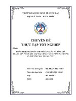 Hoàn thiện kế toán chi phí sản xuất và tính giá thành sản phẩm xây lắp tại công ty cổ phần xây dựng và thương mại thành phát