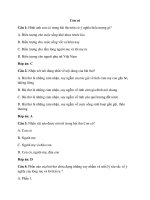 Trắc nghiệm ngữ văn 9 có đáp án bài  (75)