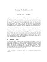 Chương 16: Giải tích vectơ