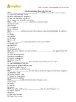 Bai tap cau dao ngu trong tieng anh co dap an 01