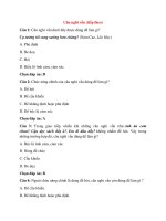 Trắc nghiệm ngữ văn 8 có đáp án bài  (10)