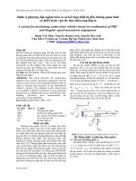 Định vị phương tiện ngầm trên cơ sở kết hợp thiết bị dẫn đường quán tính và thiết bị đo vận tốc theo hiệu ứng đốp le