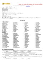 Bai tap tieng anh lop 11 chuong trinh moi unit 1 unit 5