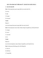 Trắc nghiệm địa lí lớp 8 có đáp án bài  (6)