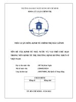 Đề tài kinh tế nhà nước và vai trò chủ đạo trong nền kinh tế thị trường định hướng xhcn ở việt nam