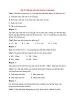 Trắc nghiệm sinh học 8 có đáp án bài (12)