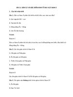 Trắc nghiệm địa lí lớp 8 có đáp án bài  (9)