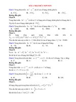 Trắc nghiệm toán lớp 11 có đáp án bài (7)