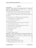 Kế toán nguyên vật liệu và công cụ dụng cụ tại công ty tnhh xây dựng vận tải xuân thành