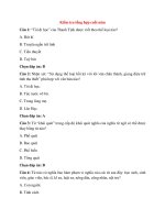 Trắc nghiệm ngữ văn 8 có đáp án bài  (37)