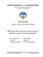 Hoàn thiện kế toán nguyên vật liệu tại công ty cổ phần đầu tư xây dựng và thương mại khánh minh