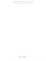 Marketing group assignment mkt101 topic marketing campaigns of coca cola and proposed solution