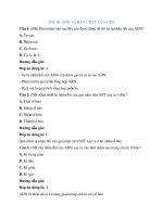 Trắc nghiệm sinh học lớp 9 có đáp án bài  (2)