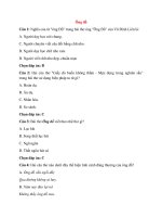 Trắc nghiệm ngữ văn 8 có đáp án bài  (60)