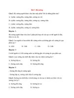 Trắc nghiệm sinh học 8 có đáp án bài (6)