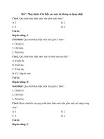 Trắc nghiệm công nghệ lớp 9 có đáp án bài  (20)