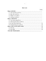 Đề án tốt nghiệp   phát triển sản xuất nông nghiệp bền vững đến năm 2020  tỉnh điện biên”