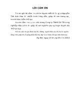 Hoàn thiện kế toán nguyên vật liệu tại công ty tnhh sản xuất thiết bị công nghiệp hòa lâm