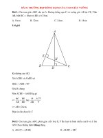 Trắc nghiệm toán lớp 8 có đáp án bài  (64)