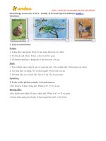 Giai bai tap family and friends lop 2 unit 3 this is my nose lesson six