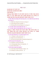 Hoàn thiện công tác kế toán tiêu thụ hàng hoá và xác định kết quả kinh doanh tại công ty tnhh thương mại hỗ trợ kiến thiết miền núi