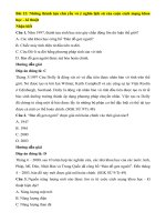 Trắc nghiệm lịch sử lớp 9 có đáp án bài  (12)