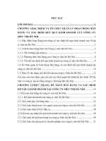 Hoàn thiện công tác kế toán bán hàng và xác định kết quả kinh doanh tại công ty siêu thị hà nội