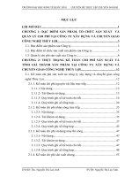 Hoàn thiện kế toán chi phí sản xuất và tính giá thành sản phẩm tại công ty xây dựng và chuyển giao công nghệ thuỷ lợi