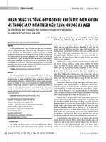 Nhận dạng và tổng hợp bộ điều khiển pid điều khiển hệ thống máy bơm trên nền tảng nhúng và web