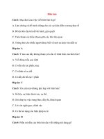 Trắc nghiệm ngữ văn 9 có đáp án bài  (98)