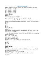Trắc nghiệm hóa học lớp 8 có đáp án bài  (8)