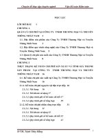 Hoàn thiện kế toán chi phí sản xuất và tính giá thành sản phẩm tại công tnhh thương mại và truyền thông nhất nam