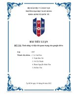 Tiểu luận đề tài tính năng và tiện ích quan trọng của google drive