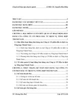Hoàn thiện công tác kế toán bán hàng tại công ty cổ phần đầu tư dịch vụ tổng hợp thành nam