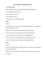 Trắc nghiệm địa lí lớp 8 có đáp án bài  (34)