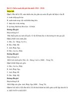 Trắc nghiệm lịch sử lớp 8 có đáp án bài  (13)