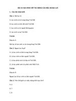 Trắc nghiệm địa lí lớp 8 có đáp án bài  (16)