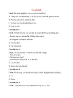 Trắc nghiệm ngữ văn 8 có đáp án bài  (11)