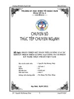 Hoàn thiện kế toán tiền lương và các khoản trích theo lương tại công ty cổ phần kỹ nghệ thực phẩm việt nam