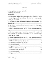 Hoàn thiện kế toán chi phí sản xuất và tính giá thành sản phẩm tại công ty cp công nghiệp xây dựng đấ t việt