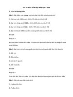 Trắc nghiệm địa lí lớp 8 có đáp án bài  (24)