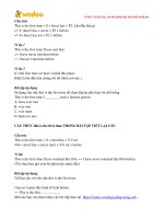 Cau truc this is the first time