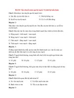 Trắc nghiệm sinh học 8 có đáp án bài (6)