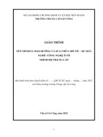 Giáo trình bảo dưỡng và sửa chữa mô tô – xe máy