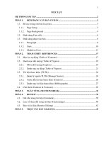 Hướng dẫn sử dụng word nâng cao