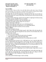 20 đề thi học sinh giỏi olympic sinh học lớp 11 có đáp án chi tiết file word